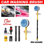 High-Pressure Car Washer Brush Rotating Sponge Cleaner Vehicle Care Tool