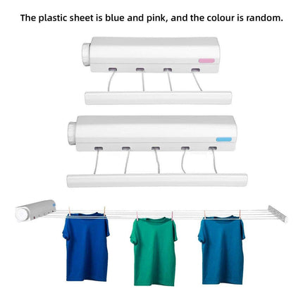 Wall Mounted Clothes Hanger Dryer Clothesline Laundry Washing Line Drying Rack