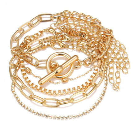Fashion Multi Layer Tassel Bracelet Set Retro European American Style Jewelry