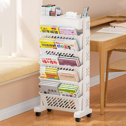 Home Removable Bookshelf Organizer Storage Shelf Beside Desk Adjustable Rack