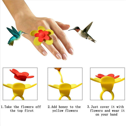 Wearable Bird Feeder Hummingbird Feeder Portable Handheld Bird Feeding Tool