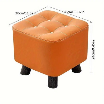 Small Stool Household Sofa Stool Shoes Changing Low Seat for Bedroom and Living