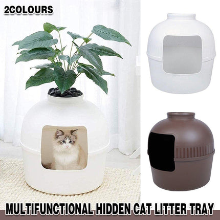 Plastic Pet Kennel Small Dog Cat Litter Box Teddy Villa Easy Clean Hair Guard