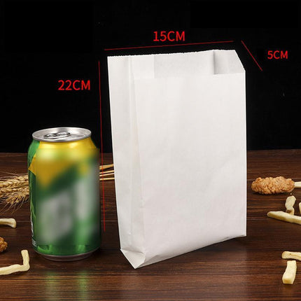 1000PCS Oil-proof Takeaway Paper Bags for Premium Takeout Supply - Aimall