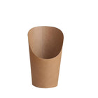 French Fries Holder Kraft Paper Cups Holder Disposable Paper Cups - Aimall