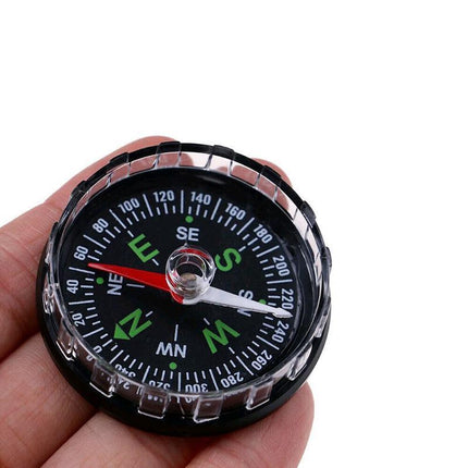 1 x Mini Pocket Compass Outdoor Sports Camping Hiking Navigation Black (L073-09) Aimall