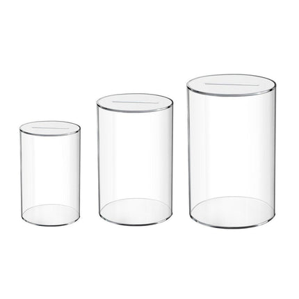 Acrylic Transparent Piggy Bank Savings Box Unbreakable Money Coin Storage Bank