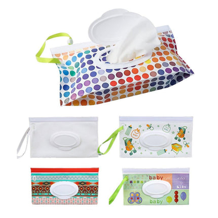 5PCS Dispenser Travel Wet Wipe Bag Pouch Portable Tissue Case Holder