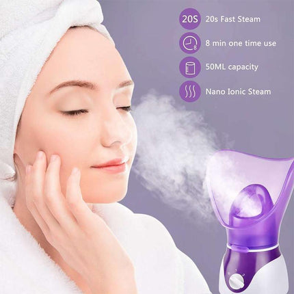 For Nymph Face Spa Home Office Facial Steamer Sauna Pores Skin Deep Cleanse Mist - Aimall
