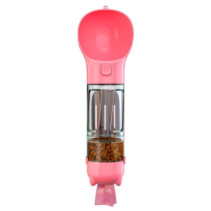 Portable Pet Water Drink Bottle Dog Travel Bowl Dispenser Rubbish Disposal Bags