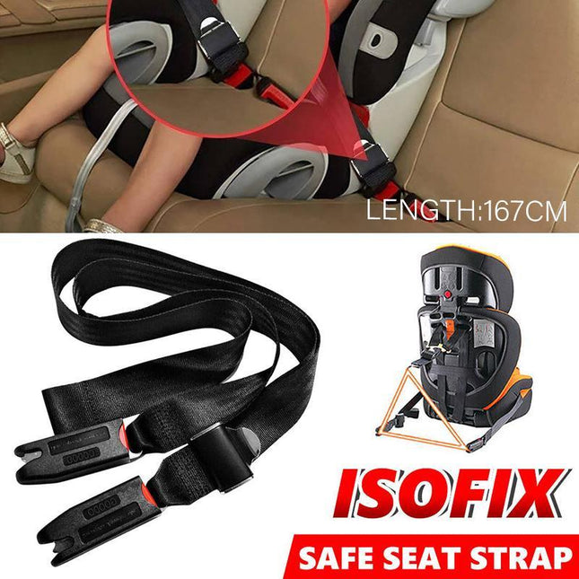 Adjustable Child Baby Car Safety Seat Isofix Strap Latch Interface Anchor Holder - Aimall