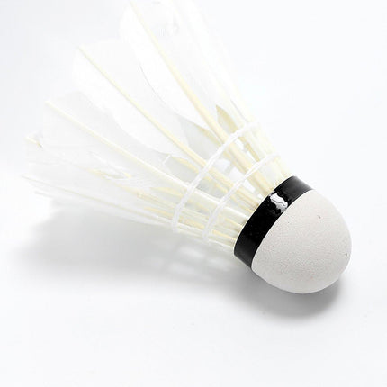 12 Pcs Badminton Shuttlecocks Durable Gooes Feather Badminton Ball For Training