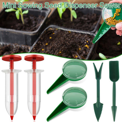 6PCS Garden Seeder Set Mini Seed Planting Tools Manual Seeder for Gardening