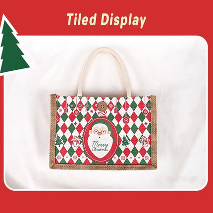 Christmas Santa Claus Gift Bag Holiday Packaging Apple Handbag Cloth Bag Set