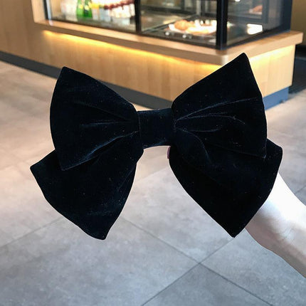 Ornaments Korean Style Hair Clip Hair Clip Women Hair Pins Velvet Bow Barrettes - Aimall
