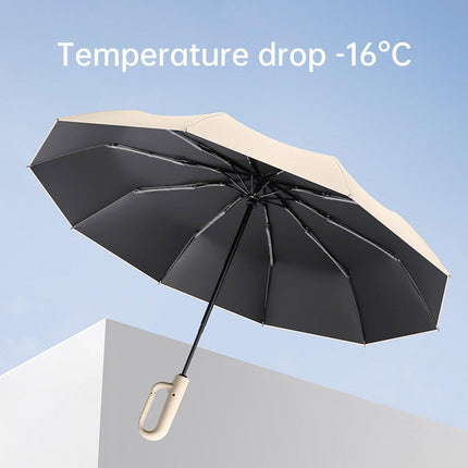 Automatic Folding UV Protection Umbrella Unisex Dual Purpose Rain Sun Umbrella