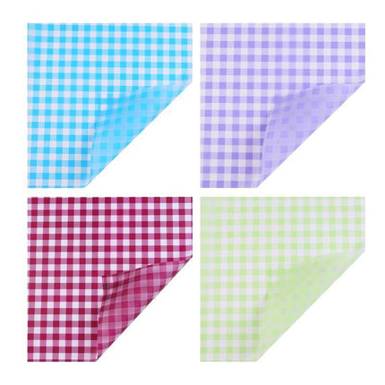 100PCS DIY Florist Wrapping Paper Fog Paper Plaid Rose Bouquet Tools 58x58cm