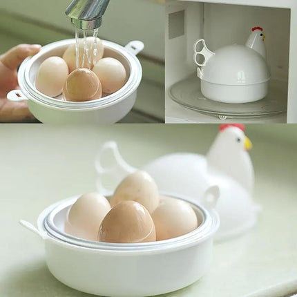 Microwave Oven Egg Steamer Boiled Egg Artifact Boiled Egg Mini Household Special Heating Box