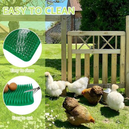 6PCS Egg Laying Box Mat Plastic Chicken Nest Grass Pad Imitation Grass Gasket
