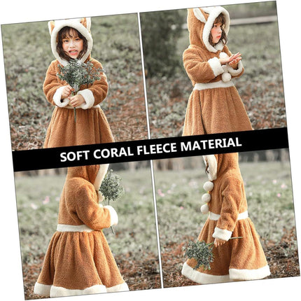 Christmas Kids Elk Dress Costume Holiday Party Outfit Children's Clothing - Aimall