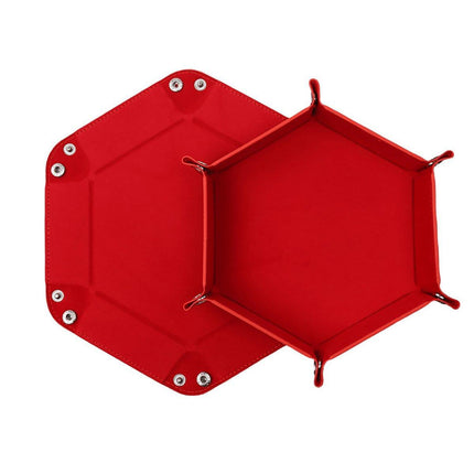 Hexagonal Velvet Folding Storage Tray Box Desktop Organizer for Home and Office