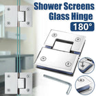 180° 304 Stainless Steel Shower Screen Hinges Frameless Glass Door Enclosures