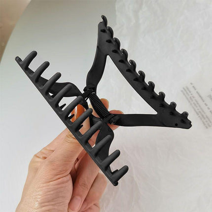 Women's Simple Hair Claws Clip Large Geometric Barrette Ponytail Clamp Hairpin - Aimall
