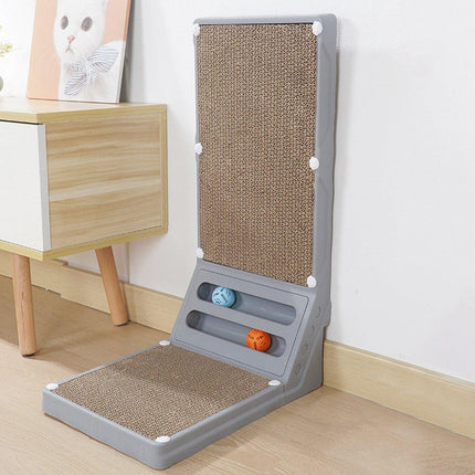 L-shaped Cat Scratching Board Vertical Claw Toy Cat Scratcher for Pet Playtime