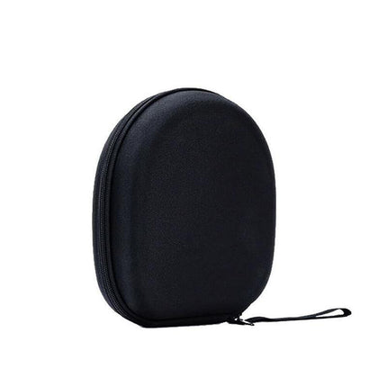 Earphone Case Headset Hard Carrying Box Headphone Storage Bag Black Universal - Aimall