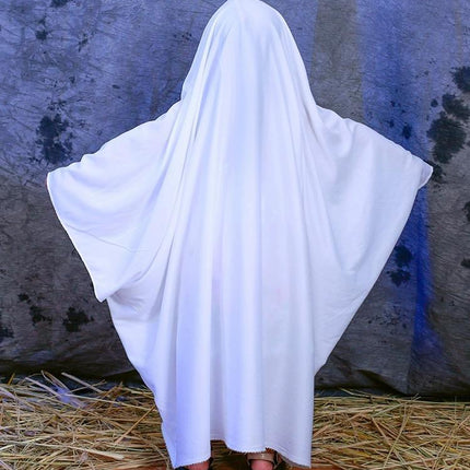 Halloween Party Costume Ghost Cape Full Length Spooky Dress Up Ball Cloak Outfit