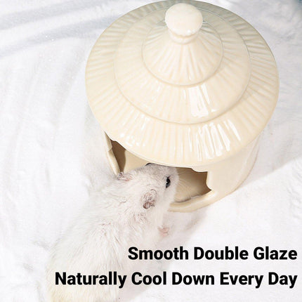 Ceramic Hamster Sleeping Nest Cooling House Summer Shelter Pet Supplies Durable