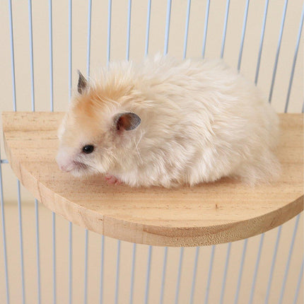 Hamster Parrot Play Stand Jump Platform Squirrel Cage Accessories Gear Pet Toy - Aimall