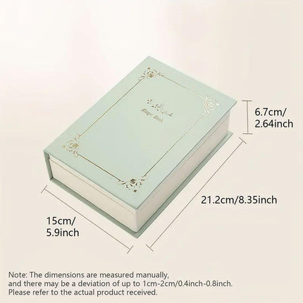 Creative PU Leather Jewelry Box Book Earrings Rings Necklace Organizer Holder