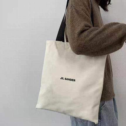 Canvas Shoulder Bag for Women Student Fashion All in One Shopping Tote Handbag