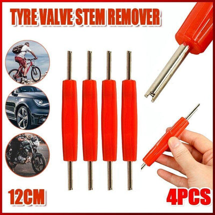 4PCS Tyre Valve Stem Remover Removal Repair Tool Key Bike Motorcycle Vehicles - Aimall