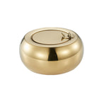 Stainless Steel Ashtray with Cover Smokeless Drum Design Windproof Ash Tray