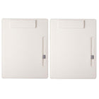 2pcs Leather Clipboard Conference File Holder Hotel Menu Pad Durable Board Clip