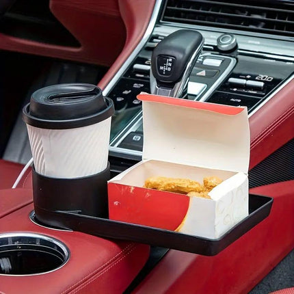 Multifunctional Car Cup Holder Shelf Food Tray for Easy Convenience and Storage