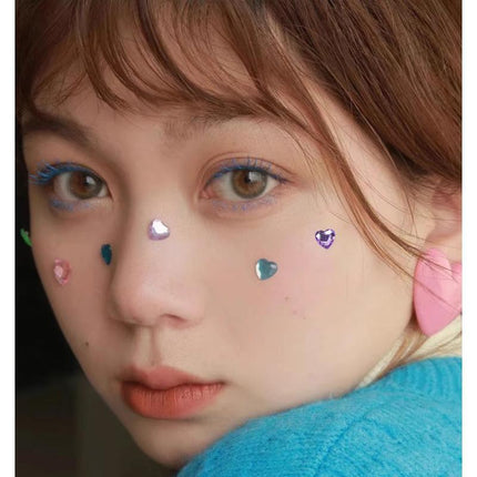 Face Gems Tattoo Eye Jewels Festival Body Crystal Make Up Sticker Diamond Pearls - Aimall