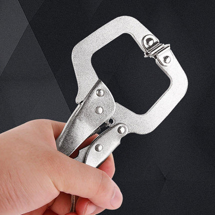 4PCS C-Type Pliers Set Pipe Clamp Square Jaw Pliers Manual Grip Hand Tool