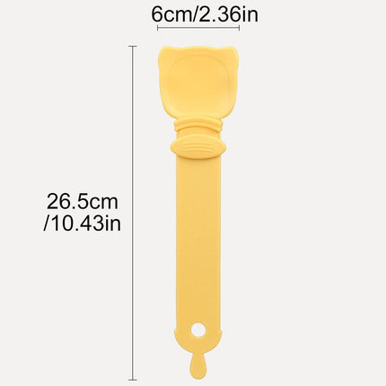 Cat Strip Scoop Squeezer Feeder Snack Spoon Easy Cat Feeding Treats