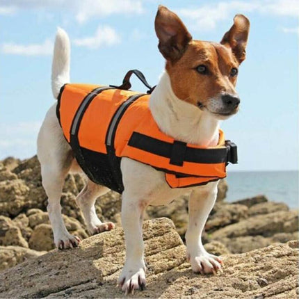 Dog Life Jacket Pet Safety Vest Swimming Boating Float Aid Buoyancy Lifesaver Green - Aimall