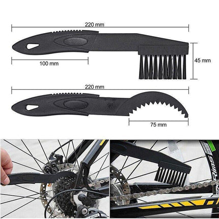 Bicycle Chain Cleaner Bike Wash Tool Cycling Scrubber Wheel Cleaning Brushes - Aimall