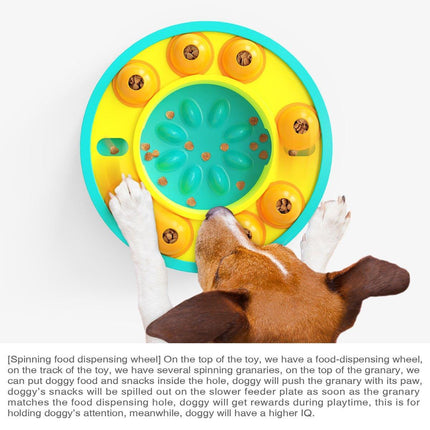 Interactive Slow Feeder Toy for Dogs Cats Pet Puzzle Hidden Treat Food Dispenser