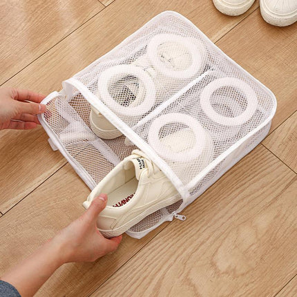 Mesh Laundry Shoes Bags Dry Shoe Organizer Portable Washing Bags - Aimall