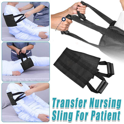 Black Leather Support Cushion for Elderly Bedridden Disabled Backrest Waist Pad