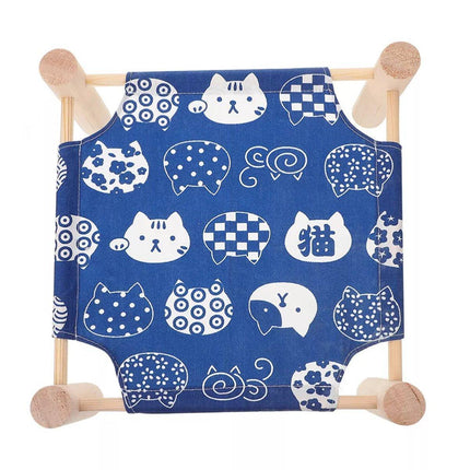 Breathable Wooden Hamster Bed Nest Supplies Dismantle Washable Hammock Pet House