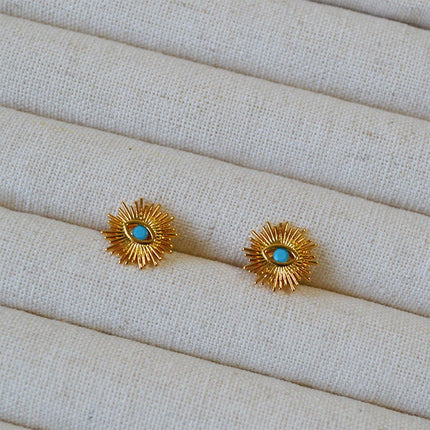 Retro Art Demon Eyes Stud Earrings Unique Design Gothic Fashion Jewelry Girl