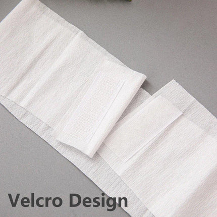 50pcs Disposable Velcro Hair Ties Elastic Nonwoven Hair Ties for Beauty Salon