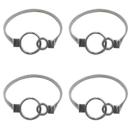 4pcs Metal Spring Curtain Tiebacks Elastic Fasteners for Home Window Drapes